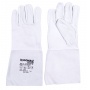 Work Gloves DONAU SAFETY, TIG welding, goat leather, size 10/XL, white-grey