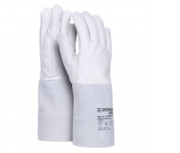 Work Gloves DONAU SAFETY, TIG welding, goat leather, size 10/XL, white-grey