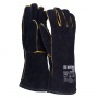 Work Gloves DONAU SAFETY, MIG welding, cow leather, size 10/XL, black