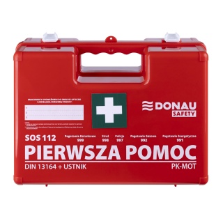 Apteczka DONAU SAFETY, plastikowa, K-10 +A, pomarańczowa, Apteczki, Ochrona indywidualna