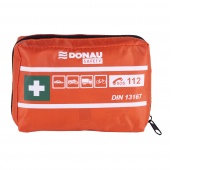 Car First Aid Kit, DONAU SAFETY, fabric, DIN MINI, orange