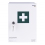 Wall-Mounted First Aid Kit, DONAU SAFETY, steel, "30.2" +A, white