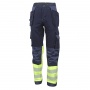 Hi-Vis Trousers, BEESWIFT, size 52, yellow/navy blue