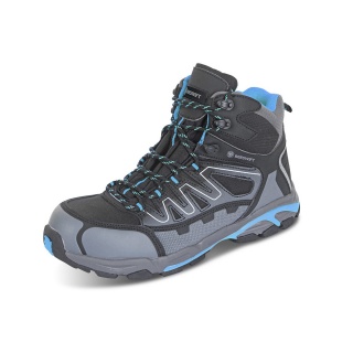 Boots, BEESWIFT Hiker S3 SRC, composite, size 41, black/blue