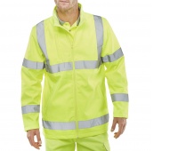 Warning jacket BEESWIFT Softshell, size 4XL, yellow