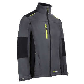 Kurtka BEESWIFT Softshell Flex, rozm. 4XL, szaro/czarna, Kurtki, Ochrona indywidualna