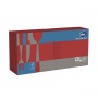 Napkins AFH AHA, 2-layer, folding 1/4, 33x33cm, 250 pcs, red