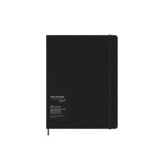 Kalendarz MOLESKINE Pro Smart 2025, 12M, XL, twarda oprawa, 19x25cm, czarny, Kalendarze, Zeszyty i bloki