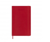 Weekly calendar MOLESKINE 2024/25, 18M, L, softcover, 13x21cm, scarlet red