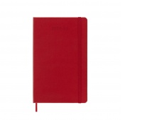 Weekly calendar MOLESKINE 2024/25, 18M, L, hardcover, 13x21cm, scarlet red