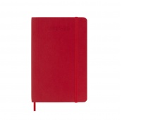 Weekly calendar MOLESKINE 2024/25, 18M, P, softcover, 9x14cm, scarlet red