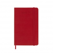 Weekly calendar MOLESKINE 2024/25, 18M, P, hardcover, 9x14cm, scarlet red