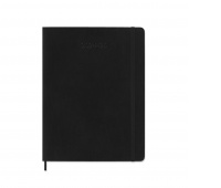 Weekly calendar MOLESKINE 2024/25, 18M, XL, softcover, 19x25cm, black