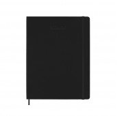 Kalendarz tygodniowy MOLESKINE 2024/25, 18M, XL, twarda oprawa, 19x25cm, czarny