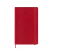 Kalendarz tygodniowy MOLESKINE 2025, 12M, L, miękka oprawa, 13x21cm, scarlet red