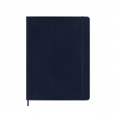 Weekly calendar MOLESKINE 2025, 12M, XL, softcover, 19x25cm, sapphire blue
