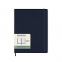 Kalendarz tygodniowy MOLESKINE 2025, 12M, XL, twarda oprawa, 19x25cm, sapphire blue, Kalendarze, Zeszyty i bloki