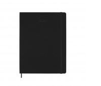 Weekly calendar MOLESKINE 2025, 12M, XL, hardcover, 19x25cm, black