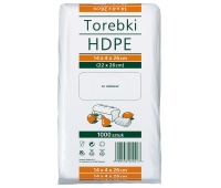 Food bags SARANTIS, HDPE, 14x4x26cm, 1000 pcs, transparent