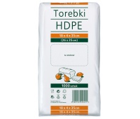 Food bags SARANTIS, HDPE, 18x4x35cm, 1000 pcs, transparent