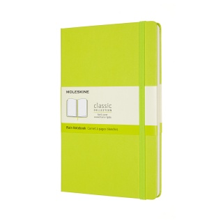 Notebook MOLESKINE Classic L (13x21cm), plain, hard cover, 240 pages, lemon green