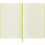 Notebook MOLESKINE Classic L (13x21cm), ruled, hard cover, 240 pages, lemon green