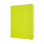 Notebook MOLESKINE Classic XL (19x25cm), ruled, soft cover, 192 pages, lemon green