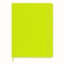 Notebook MOLESKINE Classic XL (19x25cm), ruled, soft cover, 192 pages, lemon green