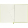 Notebook MOLESKINE Classic XL (19x25cm), ruled, soft cover, 192 pages, lemon green