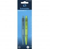 Automatic pen SCHNEIDER Like, M, 2 pcs, blister, color mix