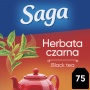 Tea SAGA, black, 75 bags