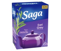 Herbata SAGA, czarna, Earl Grey, 75 torebek