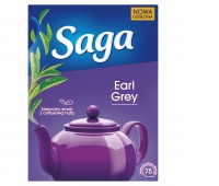 Herbata SAGA, czarna, Earl Grey, 75 torebek