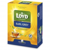 Herbata LOYD Earl Grey, dwukomorowa, 100 torebek