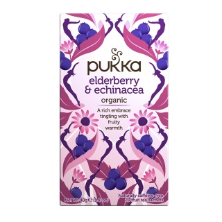 Herbata PUKKA Czarny Bez i Echinacea, 20 kopert, Herbaty, Artykuły spożywcze