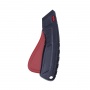 Safety knife DONAU SAFETY, replaceable blade, blister, black and red