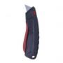 Safety knife DONAU SAFETY, replaceable blade, blister, black and red