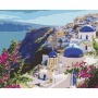 Malowanie po numerach BRUSHME, 40x50 cm, krajobraz Santorini, 1 szt., w pudełku, Produkty kreatywne, Artykuły szkolne