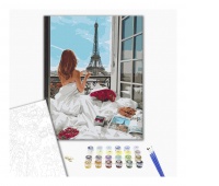 Paint by numbers BRUSHME, 40x50 cm, Paris morning, 1 pc, in a box
