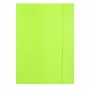 Folder with ruber band OFFICE PRODUCTS, Fluo soft touch, cardboard/ lacquer, A4, 320gsm, 3-ply, color mix