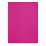 Folder with ruber band OFFICE PRODUCTS, Fluo soft touch, cardboard/ lacquer, A4, 320gsm, 3-ply, color mix