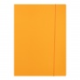Folder with ruber band OFFICE PRODUCTS, Fluo soft touch, cardboard/ lacquer, A4, 320gsm, 3-ply, color mix