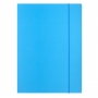 Folder with ruber band OFFICE PRODUCTS, Fluo soft touch, cardboard/ lacquer, A4, 320gsm, 3-ply, color mix