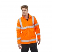 Warning jacket BEESWIFT Softshell, size XXL, orange