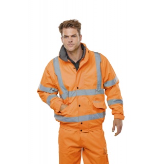 Warning jacket BEESWIFT Bomber, size S, orange