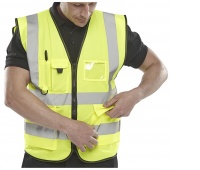 Kamizelka ostrzegawcza BEESWIFT Executive, rozm. 6XL, ż&oacute;łta