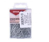 Spinacze metalowe OFFICE PRODUCTS, 28mm, w pudełku, 100szt., srebrne