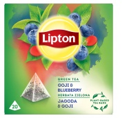 Tea LIPTON, pyramids, green, blueberry and goya, 20 pcs.