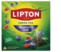 Tea LIPTON, pyramids, green, blueberry and goya, 20 pcs.