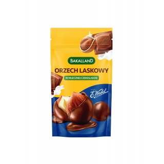 Hazelnut in milk chocolate, BAKALLAND, 72g